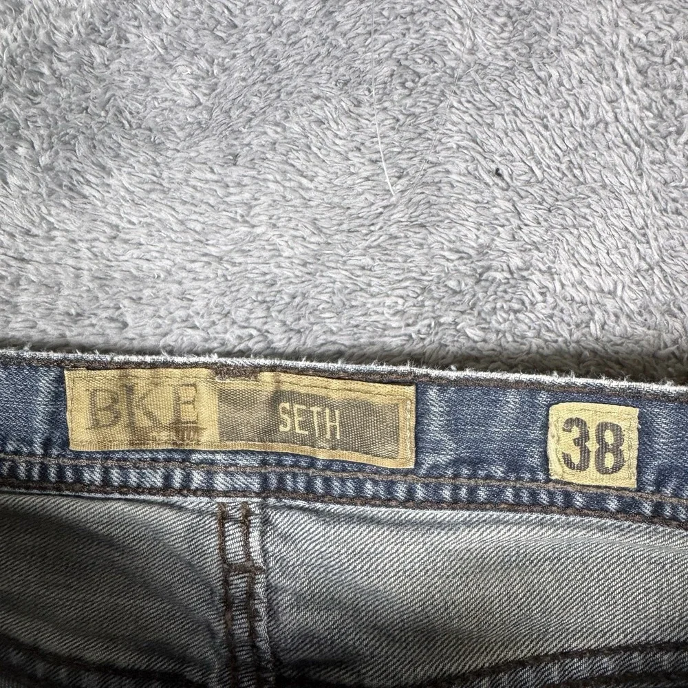 BKE Jeans Mens 38x34 Seth Bootcut Button‎ Fly Whisker Cowboy Baggy Y2K Grunge